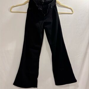 Better butter black wide leg jeans